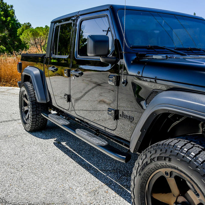 PRO TRAXX 5 Oval Nerf Step Bars <br> 2020-2025 Jeep Gladiator