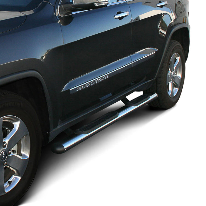 Premier 4 Oval Nerf Step Bars <br> 1998-2023 Ford Jeep Nissan Toyota Hummer