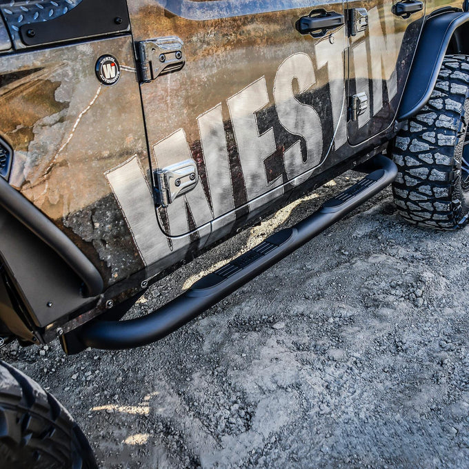 E-Series 3 Nerf Step Bars <br> 2018-2025 Jeep Wrangler
