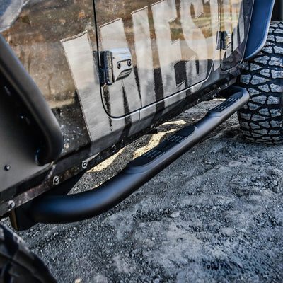 E-Series 3 Nerf Step Bars <br> 2018-2025 Jeep Wrangler