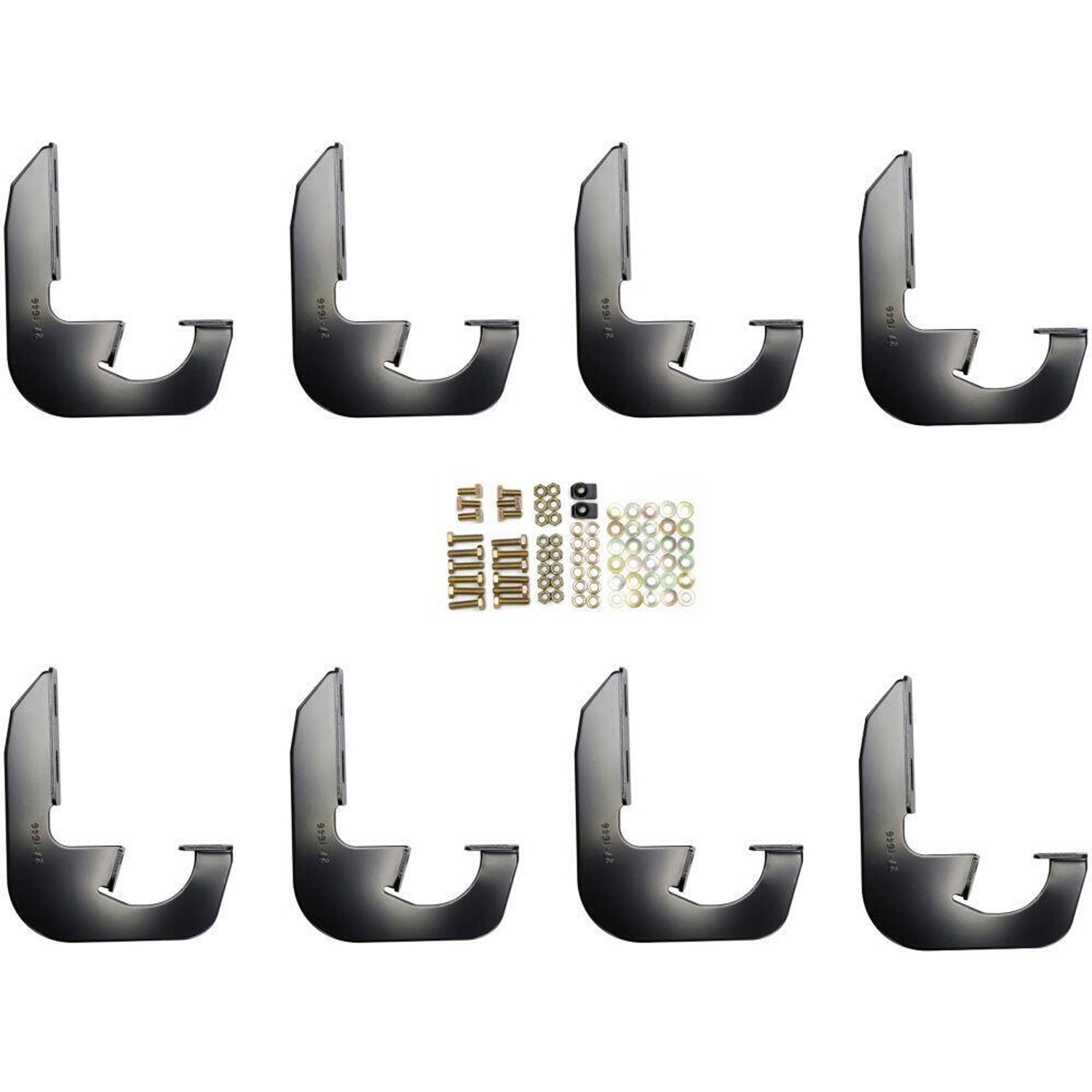 Running Board Mount Kit, Black <br> 1992-2000 Chevy C/K 1500 2500 3500 Suburban
