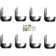 Running Board Mount Kit, Black <br> 1992-2000 Chevy C/K 1500 2500 3500 Suburban