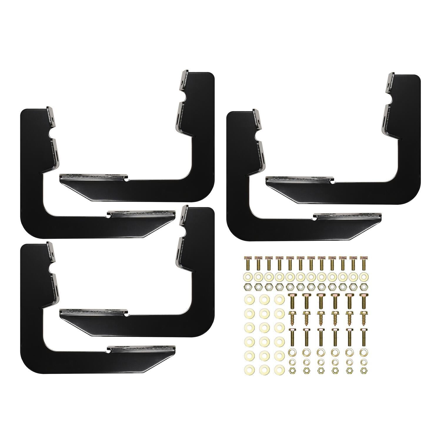 Running Board Mount Kit, Black <br> 2002-2009 Chevy Traiblazer GMC Envoy