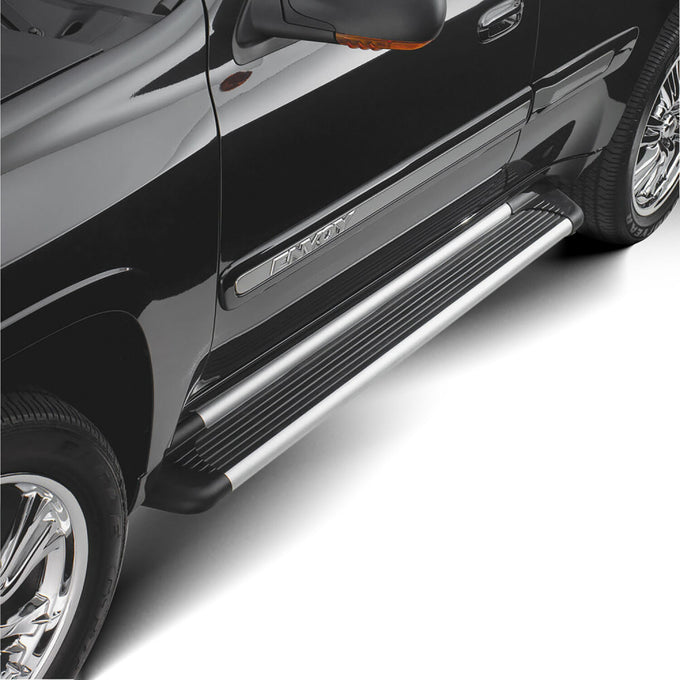 Sure-Grip Aluminum Running Boards 72 in <br> 95-25 Chevy GMC Nissan Toyota Jeep Ford Buick