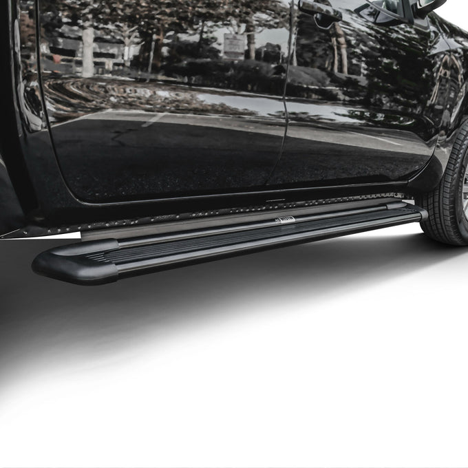 Sure-Grip Aluminum Running Boards 79 in <br> 88-26 Dodge Ram Toyota Honda Chevy GMC Ford