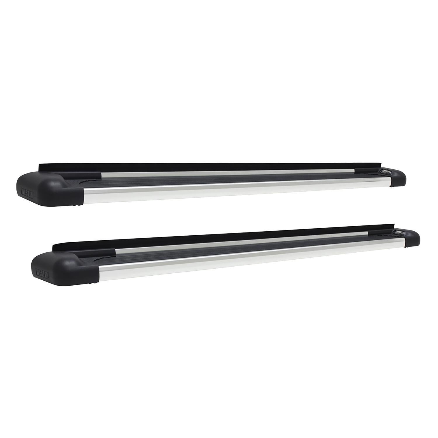 5 1/2in Wide SG6 Polished Aluminum Running Boards <br> 07-19 Chevy Silverado GMC Sierra 1500-3500 HD