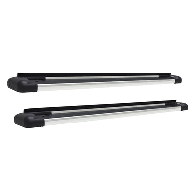 5 1/2in Wide SG6 Polished Aluminum Running Boards <br> 07-19 Chevy Silverado GMC Sierra 1500-3500 HD