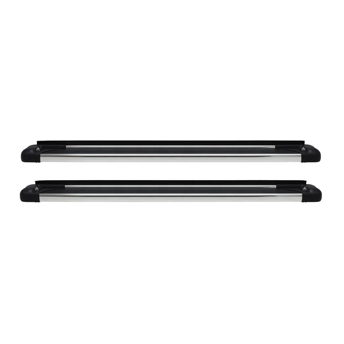 5 1/2in Wide SG6 Polished Aluminum Running Boards <br> 07-19 Chevy Silverado GMC Sierra 1500-3500 HD