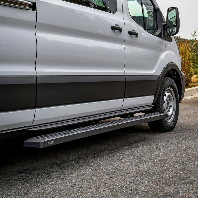Grate Steps Running Boards <br> 2015-2025 Ford Transit-150 250 350 HD