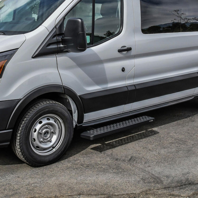 Grate Steps Running Boards <br> 2015-2025 Ford Transit-150 250 350 HD
