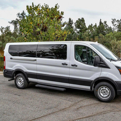 Grate Steps Running Boards <br> 15-25 Ford Transit-150 250 350 HD