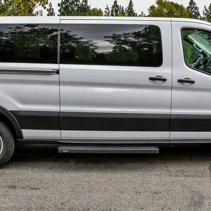 Grate Steps Running Boards <br> 15-25 Ford Transit-150 250 350 HD
