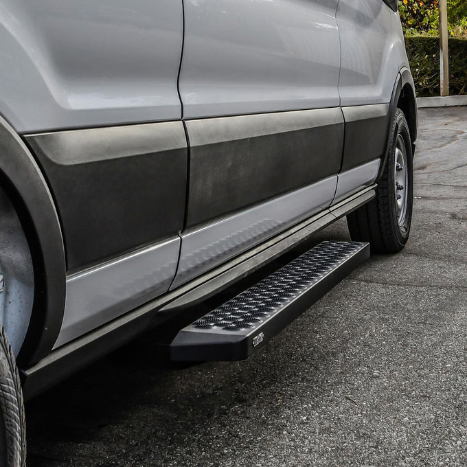 Grate Steps Running Boards <br> 15-25 Ford Transit-150 250 350 HD