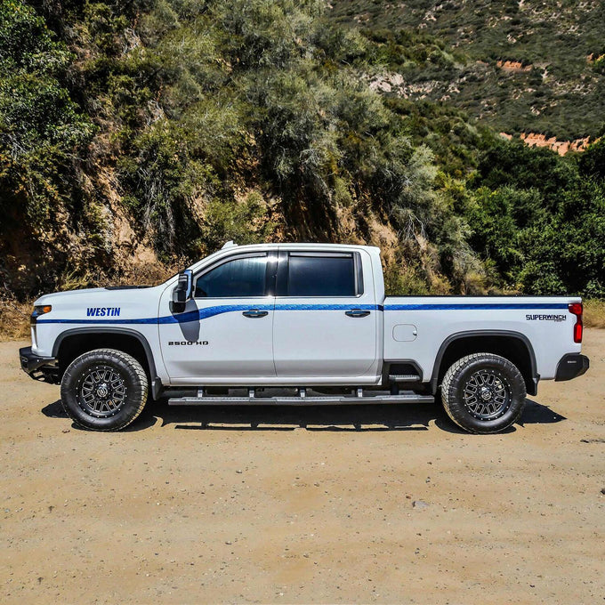 R5 M-Series XD Wheel to Wheel Nerf Step Bars <br> 20-26 Chevy Silverado GMC Sierra 2500 3500 HD