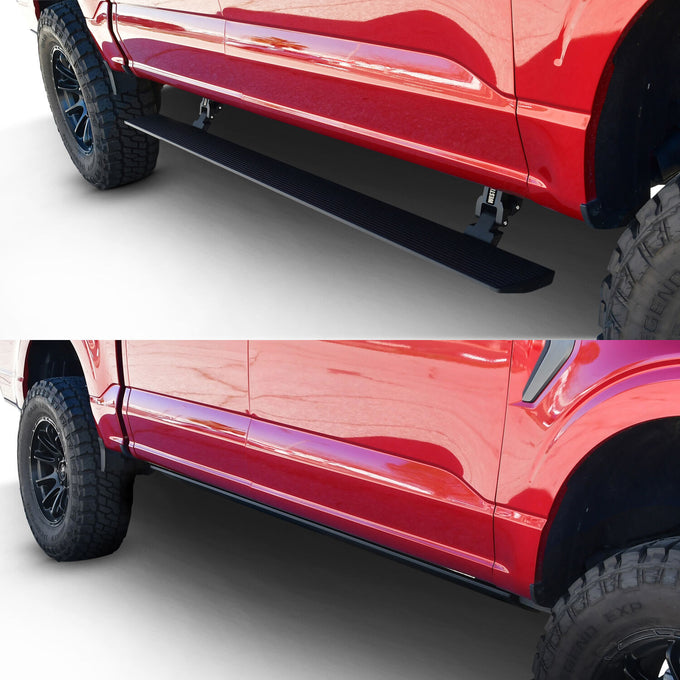 6in Wide Pro-e Electric Running Boards <br> 15-25 Ford F-150-F-550 Super Duty
