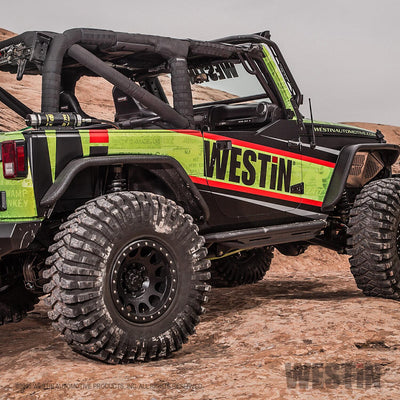 Triple Tube Rock Rail Steps <br> 2007-2018 Jeep Wrangler JK