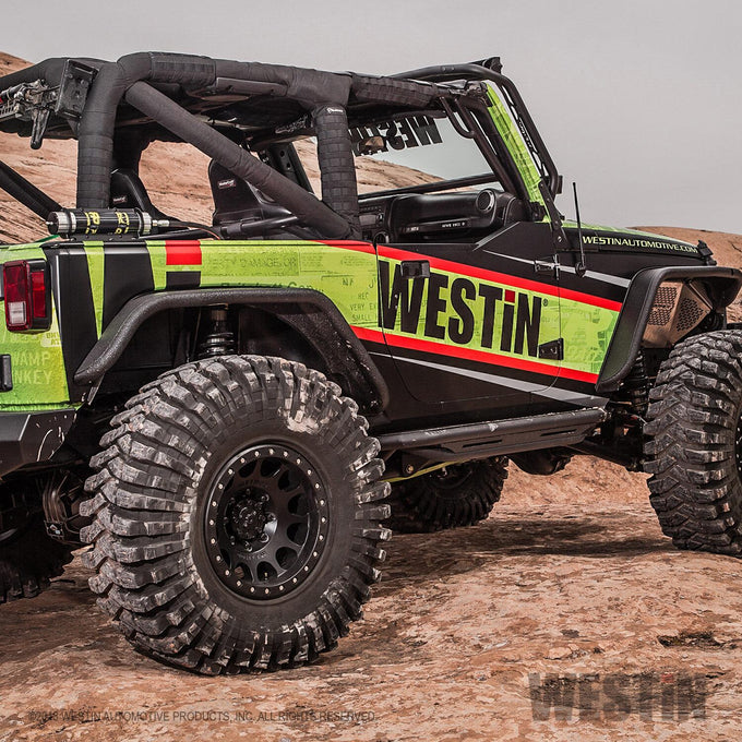 Triple Tube Rock Rail Steps <br> 2007-2018 Jeep Wrangler JK