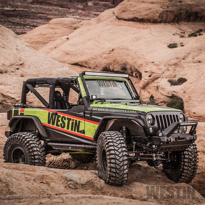 Triple Tube Rock Rail Steps <br> 2007-2018 Jeep Wrangler JK