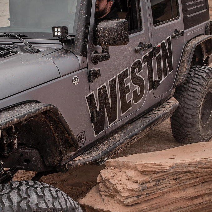 Triple Tube Rock Rail Steps <br> 2007-2018 Jeep Wrangler JK