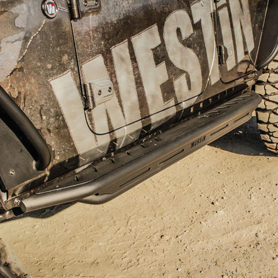 Triple Tube Rock Rail Steps <br> 2018-2025 Jeep Wrangler