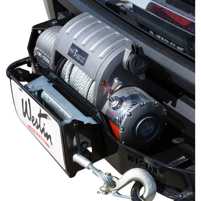 Winch Mount License Plate Re-locator <br> Universal Fit