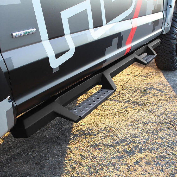 HDX Stainless Drop Nerf Step Bars <br> 15-25 Ford F-150-F-550 Super Duty
