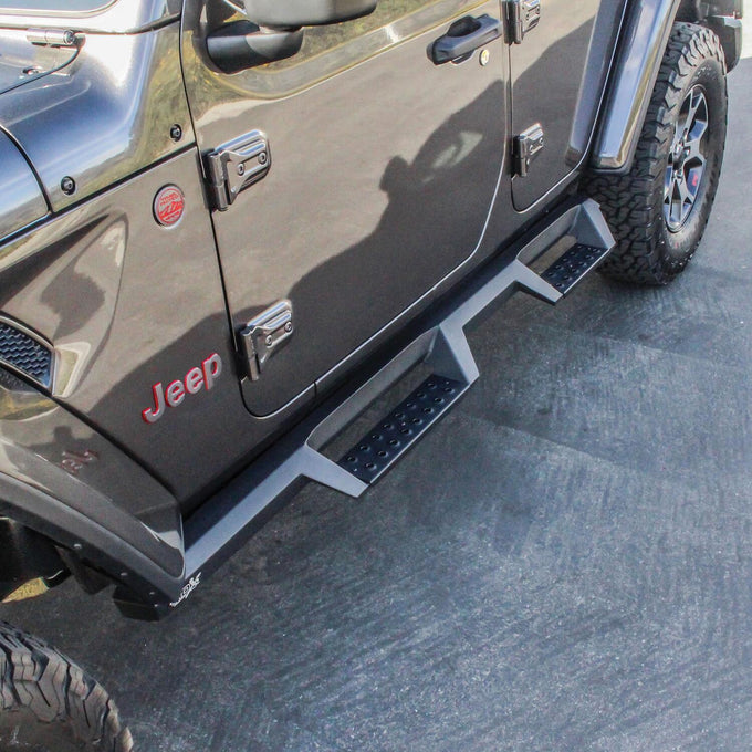HDX Drop Nerf Step Bars <br> 2018-2025 Jeep Wrangler