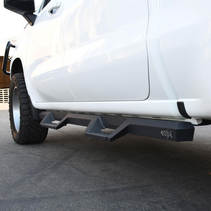HDX Drop Nerf Step Bars <br> 19-26 Chevy Silverado GMC Sierra 1500-3500 HD