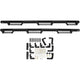 HDX Stainless Drop Wheel-to-Wheel Nerf Step Bars <br> 2017-2022 Ford F-250 F-350 Super Duty
