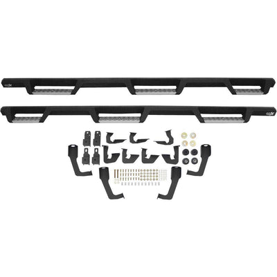 Stainless Drop Wheel-to-Wheel Nerf Step Bars <br> 07-19 Chevy Silverado GMC Sierra 1500-3500 HD