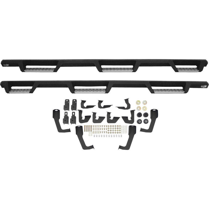 Stainless Drop Wheel-to-Wheel Nerf Step Bars <br> 07-19 Chevy Silverado GMC Sierra 2500 3500 HD