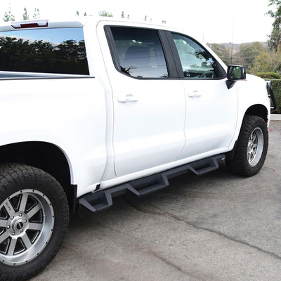 HDX Drop Wheel-to-Wheel Nerf Step Bars <br> 19-26 Chevy Silverado GMC Sierra 1500