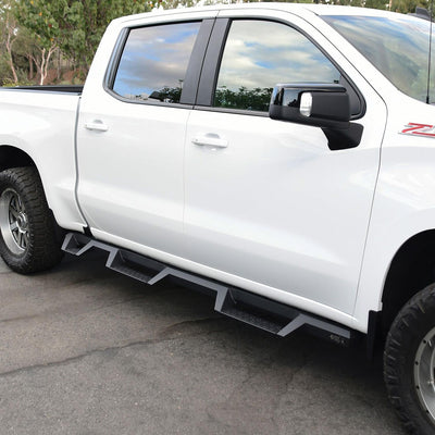 HDX Drop Wheel-to-Wheel Nerf Step Bars <br> 19-26 Chevy Silverado GMC Sierra 1500