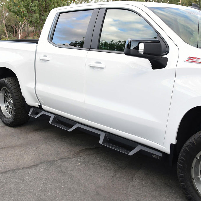 HDX Drop Wheel-to-Wheel Nerf Step Bars <br> 19-26 Chevy Silverado GMC Sierra 1500