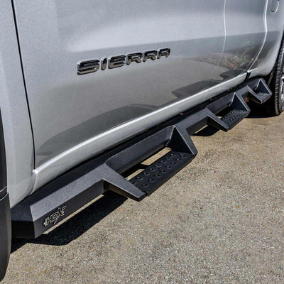 HDX Drop Wheel-to-Wheel Nerf Step Bars <br> 19-25 Chevy Silverado GMC Sierra 1500