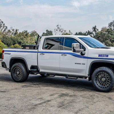 HDX Drop Wheel-to-Wheel Nerf Step Bars <br> 20-26 Chevy Silverado GMC Sierra 2500 3500 HD