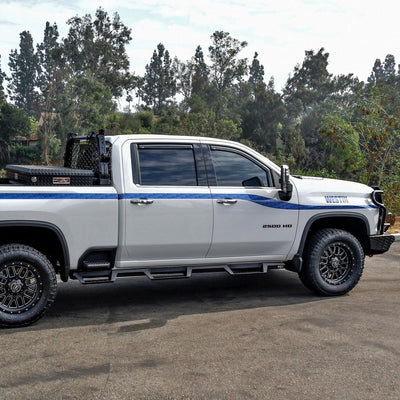 HDX Drop Wheel-to-Wheel Nerf Step Bars <br> 20-26 Chevy Silverado GMC Sierra 2500 3500 HD