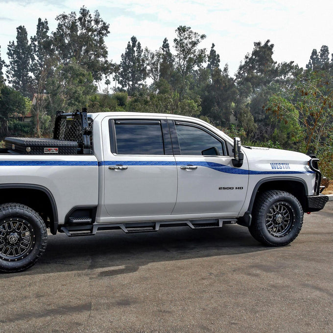 HDX Drop Wheel-to-Wheel Nerf Step Bars <br> 20-26 Chevy Silverado GMC Sierra 2500 3500 HD