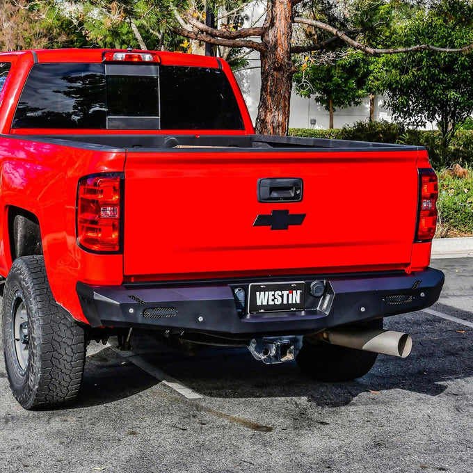 Pro-Series Rear Bumper <br> 14-19 Chevy Silverado GMC Sierra 1500-3500 HD