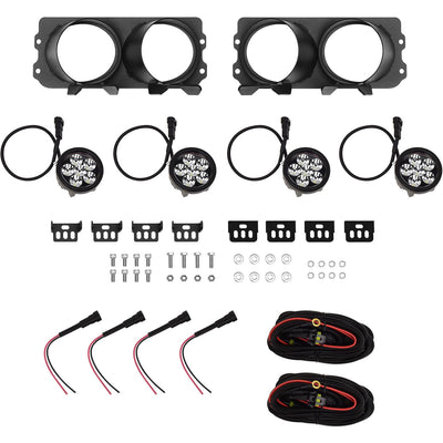 Outlaw/Pro-Mod Bumper Light Kit Round <br> Universal Fit