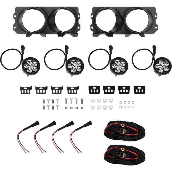 Outlaw/Pro-Mod Bumper Light Kit Round <br> Universal Fit