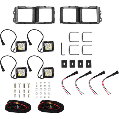 Outlaw/Pro-Mod Bumper Light Kit Square <br> Universal Fit