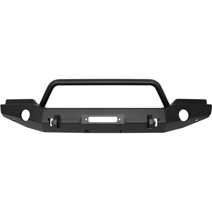 WJ2 Full Width Front Bumper w/Bull Bar <br> 2007-2018 Jeep Wrangler JK