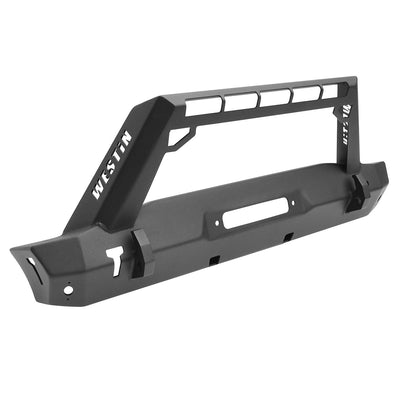 WJ2 Stubby Front Bumper w/LED Light Bar Mount <br> 2018-2025 Jeep Wrangler Gladiator