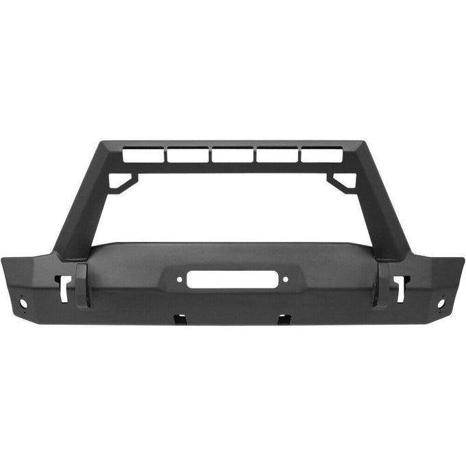 WJ2 Stubby Front Bumper w/LED Light Bar Mount <br> 2018-2025 Jeep Wrangler Gladiator