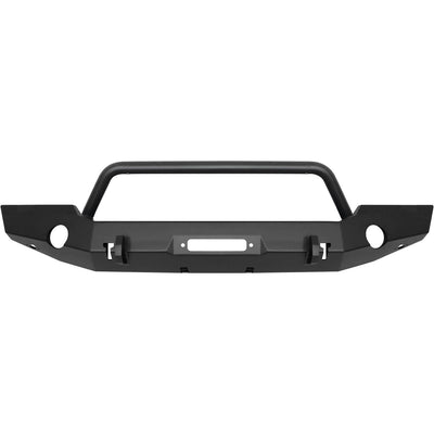 WJ2 Full Width Front Bumper w/Bull Bar <br> 2018-2025 Jeep Wrangler Gladiator