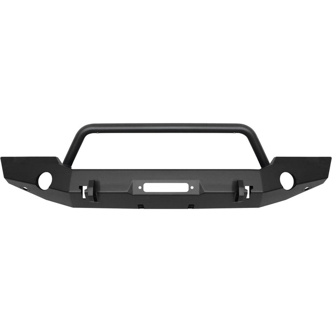 WJ2 Full Width Front Bumper w/Bull Bar <br> 2018-2025 Jeep Wrangler Gladiator