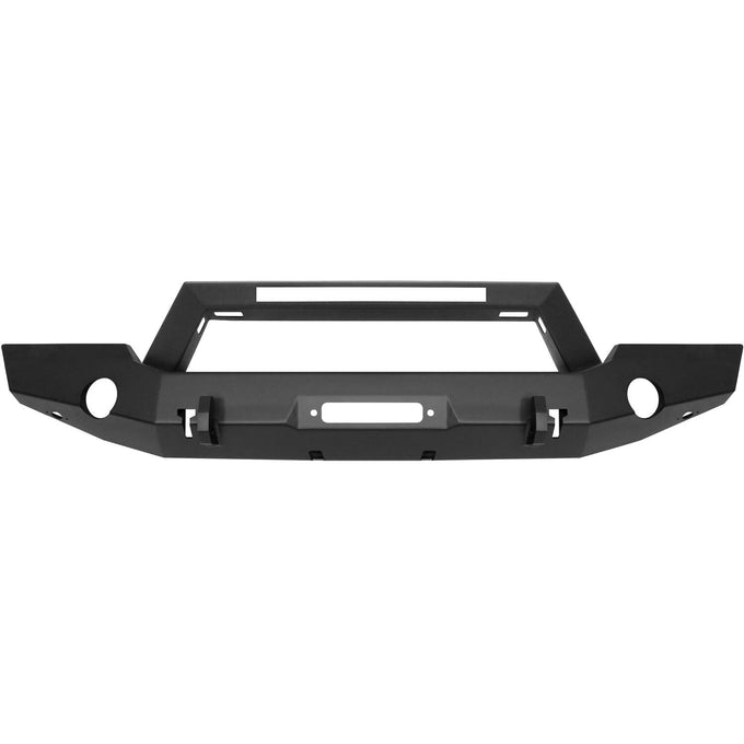 Full Width Front Bumper w/LED Light Bar Mount <br> 2018-2025 Jeep Wrangler Gladiator
