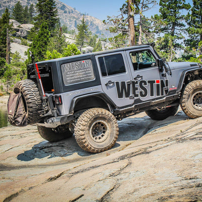 WJ2 Rear Bumper With Tire Carrier <br> 2007-2018 Jeep Wrangler JK