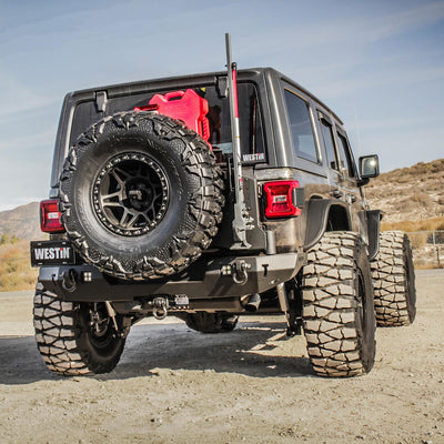 WJ2 Rear Bumper w/Tire Carrier <br> 2018-2025 Jeep Wrangler